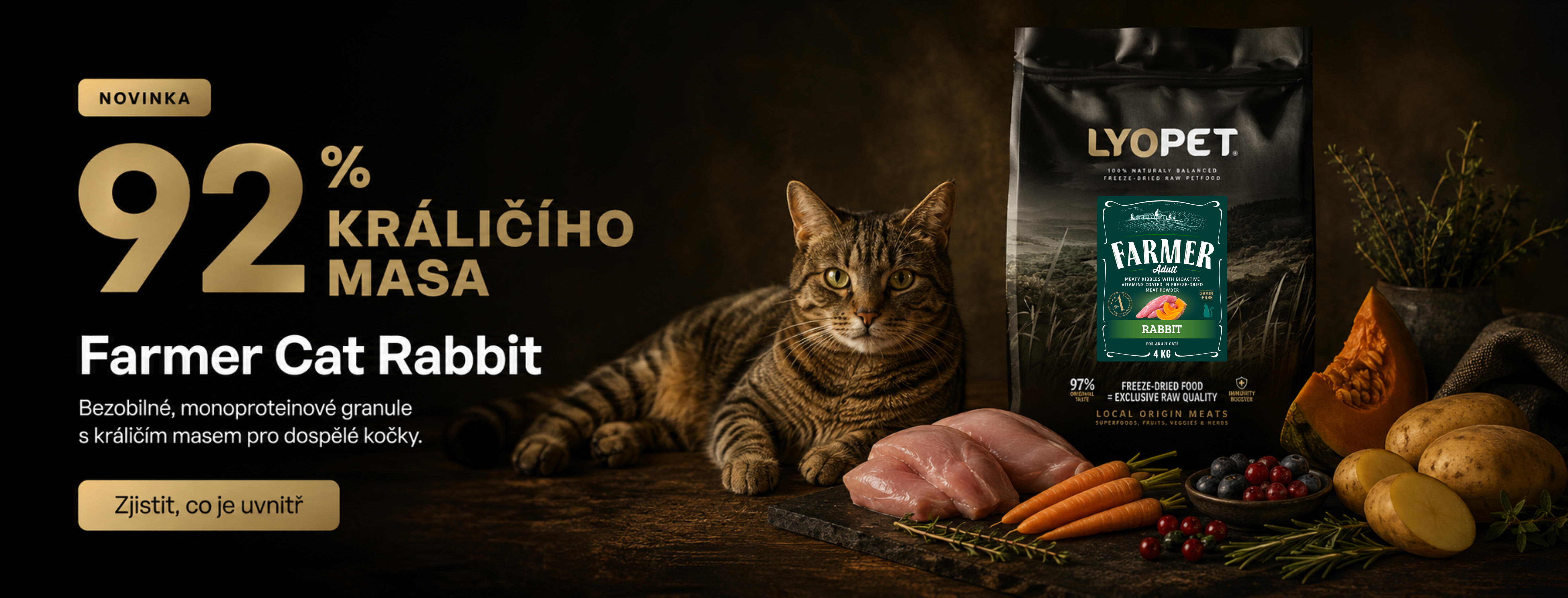 Farmer Cat Rabbit – kočičí krmivo Lyopet